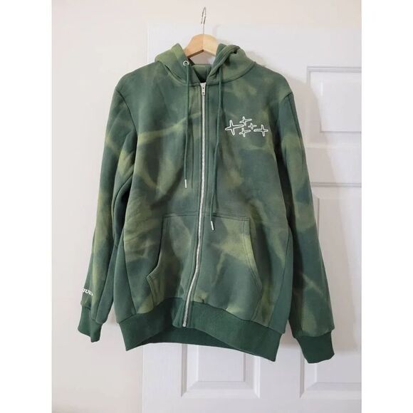 RETROVERT Washed Flared Zip-up Hoodie M NWOT - Picture 1 of 11